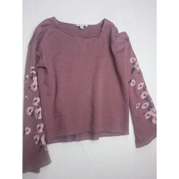 American Eagle Outfitters Bell Sleeve Embroidered Sweater Women's Size XS - Picture 1 of 5